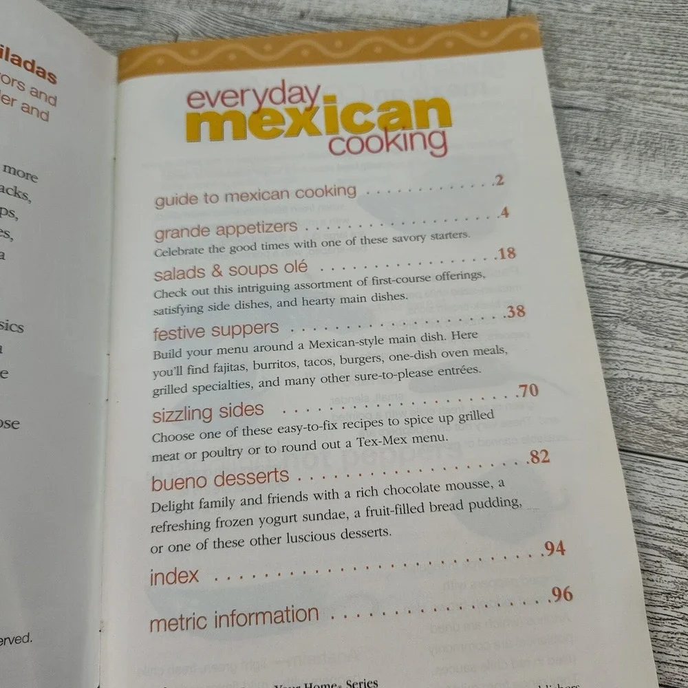Everyday‎ Mexican Cooking BHG Cookbook Booklet Recipe flavor-forward comfort2004